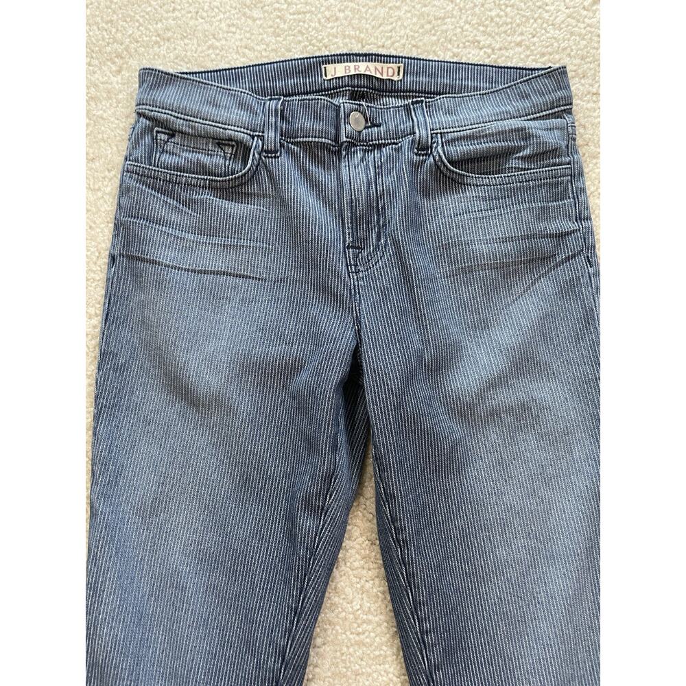 J Brand Womens Cass Vin Stripe w Zippers at Ankles Size 30 Preowned Excellent